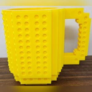 Build On Brick Mug Coffee/Tea Cup 12 oz Yellow